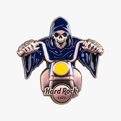 3D Biker Series Grim Skull Pin