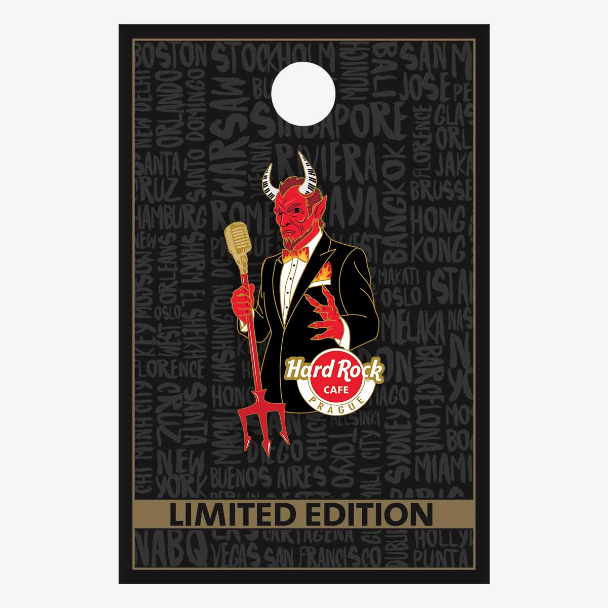Limited Edition Prague Devil Singer Pin image number 2