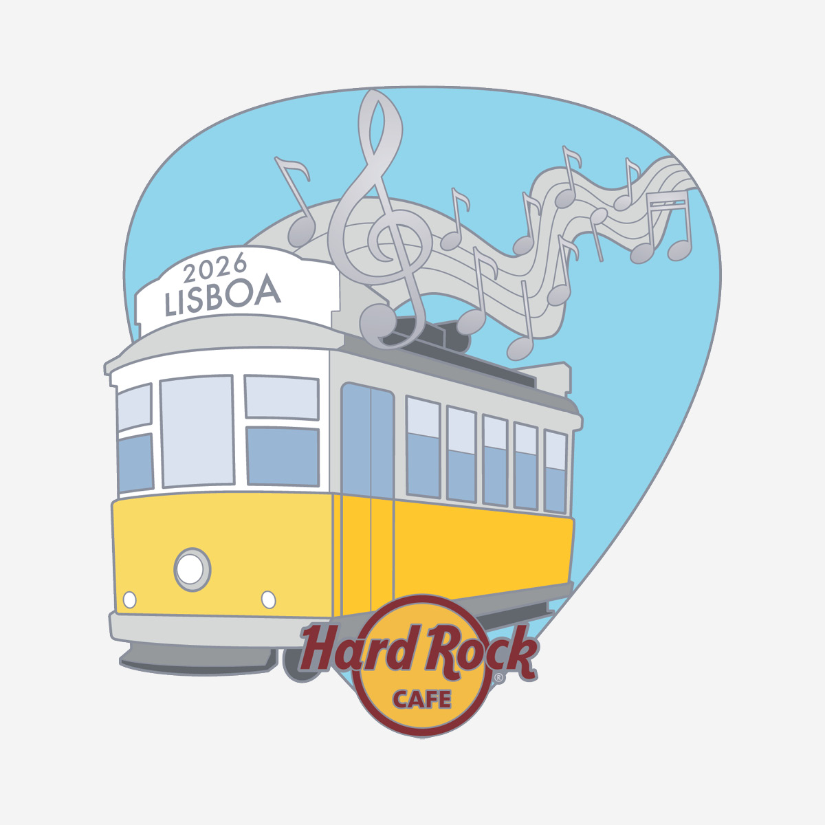 Limited Edition Lisbon Tram Pick 2026 Pin image number 1